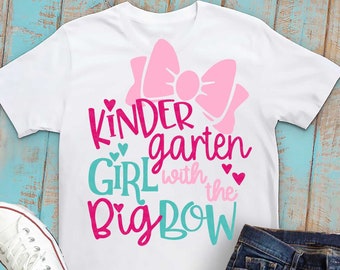 Kindergarten svg, Kindergarten Mädchen svg, Back to school svg, Mädchen svg, DXF, EPS, svg, Kindergarten, Kindergarten Shirt, aufbügeln, transfer