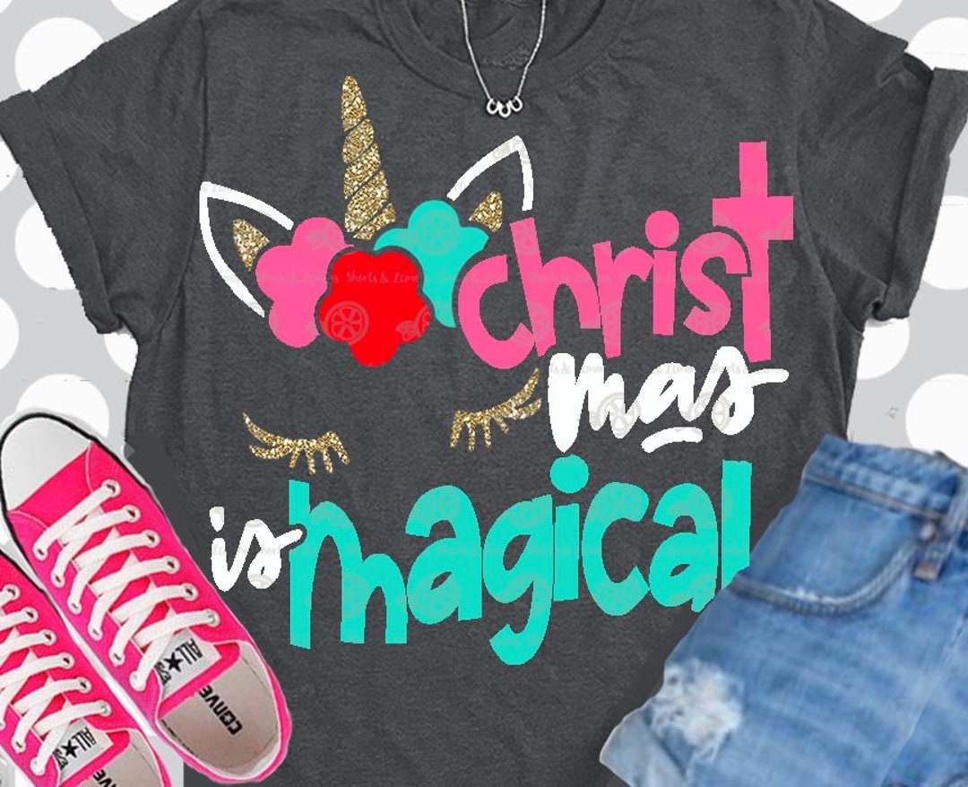 Unicorn Svg Christmas Unicorn Svg Christmas is Magical - Etsy