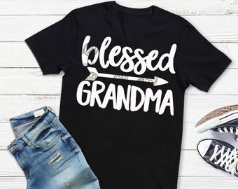 Grandma svg, Blessed svg, Grandma shirt, mothers day SVG, DXF, EPS, arrow svg, family svg, grandmother svg, Instructions included