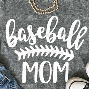 Baseball Mom svg, SVG, DxF, EpS, sayings svg, Cut file, Baseball svg, shortsandlemons, SVG Sayings, Baseball, svgs, Mama svg files, mom svg