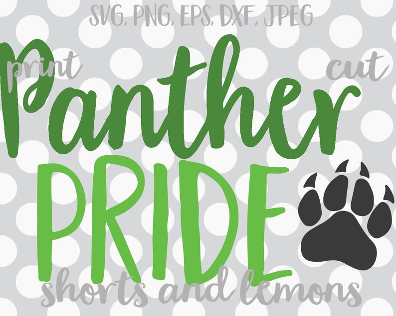 Panthers SVG Panther Pride Svg Panther Vector Panthers Dxf Etsy