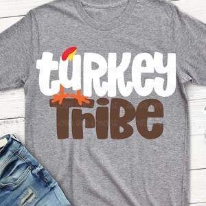 Turkey Tribe svg, Thanksgiving svg, turkey svg, SVG, DXF, EPS, family, group, gobble, files, funny turkey, svg, salon svg, teacher, cricut