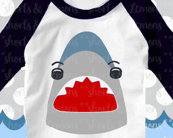 Shark svg Shark face svg Shark clip art shark bite eps | Etsy