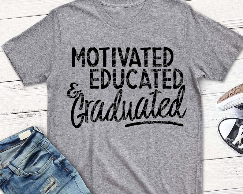 Download Graduation svg graduated svg motivated educated and | Etsy