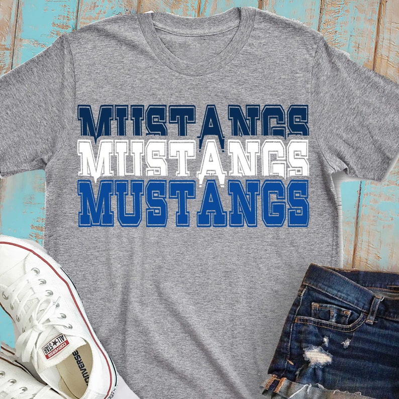 Download Mustangs Svg Stacked Svg Mustangs Svg Go Mustangs Svg Etsy