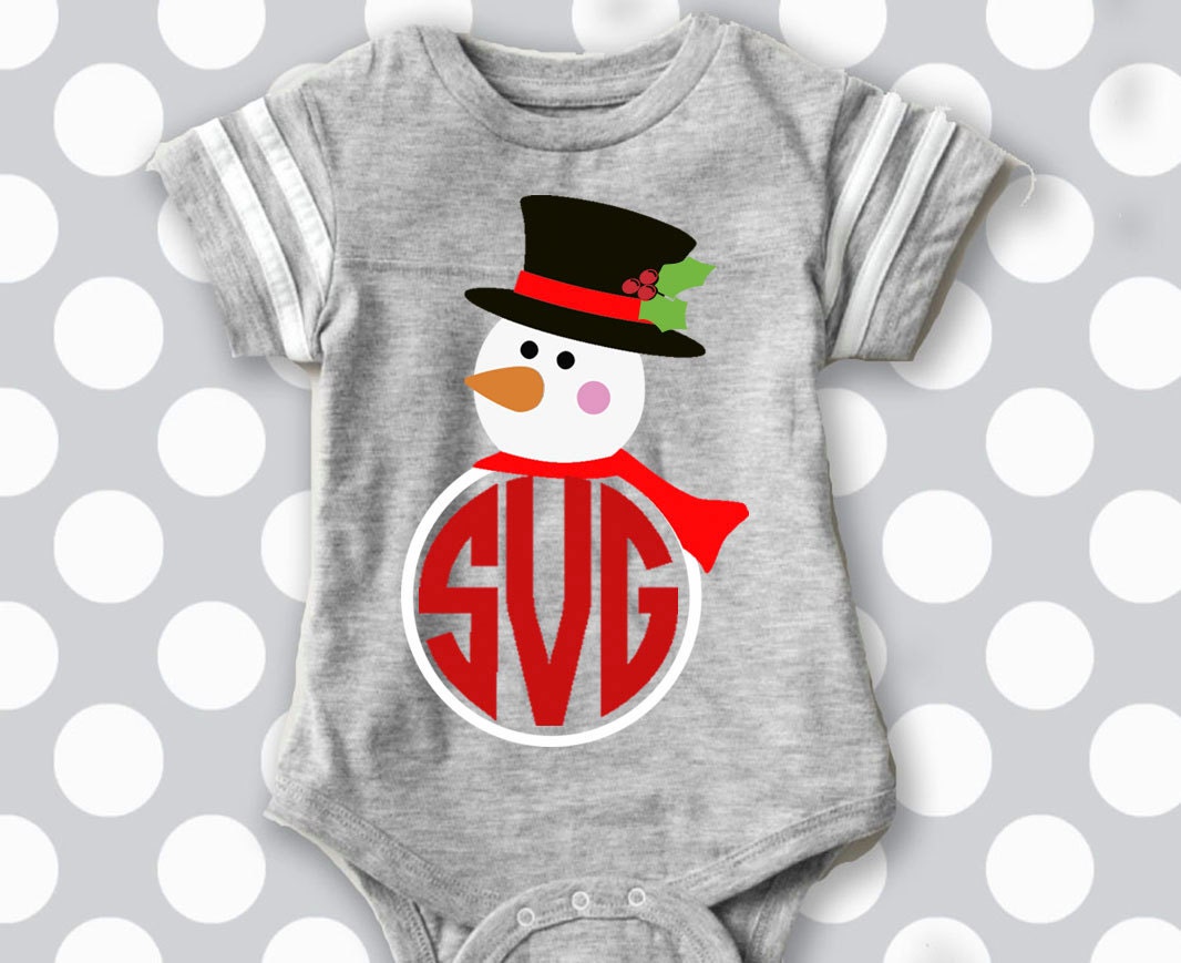 Download Snowman svg snowman monogram svg snowman iron on printable ...