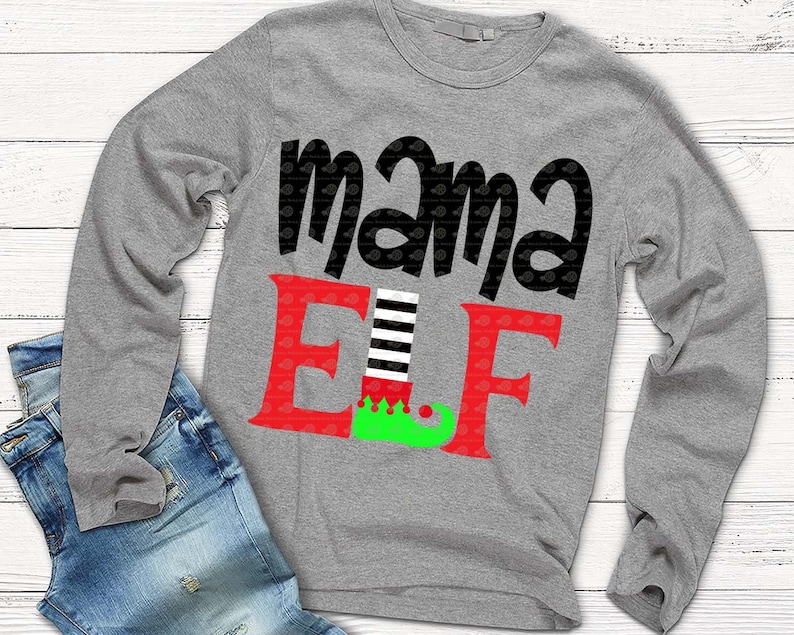 Download Mama Elf svg Christmas svg elf svg SVG DXF EPS family | Etsy