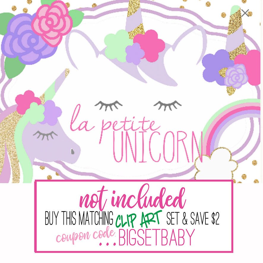 La Petite Unicorn Digital Paper Collection, Unicorn Paper, Unicorn for ...