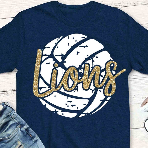 Lions svg, volleyball svg, Lions, Lions volleyball, lion svg, vintage, Download, shorts and lemons, shortsandlemons, volleyball mom, dxf