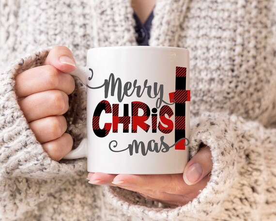 Download Merry ChrisTmas svg Christmas mug Christmas svg plaid svg ...