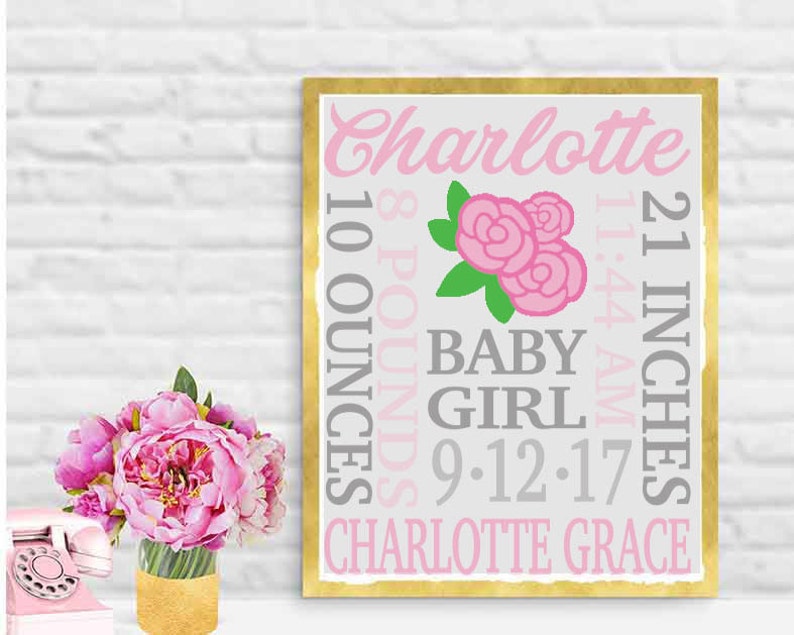 Download Birth Announcement svg Baby svg Frame Svg Baby gift | Etsy