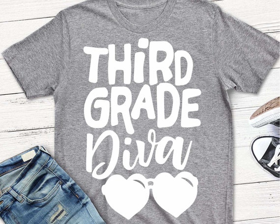 Download Third grade svg 3rd grade diva teacher svg DXF EPS svg | Etsy