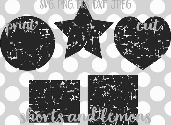 Download Shapes svg distressed svg grunge star shapes heart SVG | Etsy