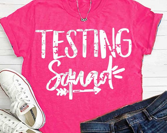 Download Teacher svg Testing squad svg teacher shirt test svg | Etsy