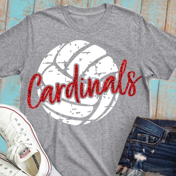 Cardinals svg, volleyball svg, Cardinals volleyball, grunge, Download, shorts and lemons, shortsandlemons, volleyball, svg, dxf, Cardinals