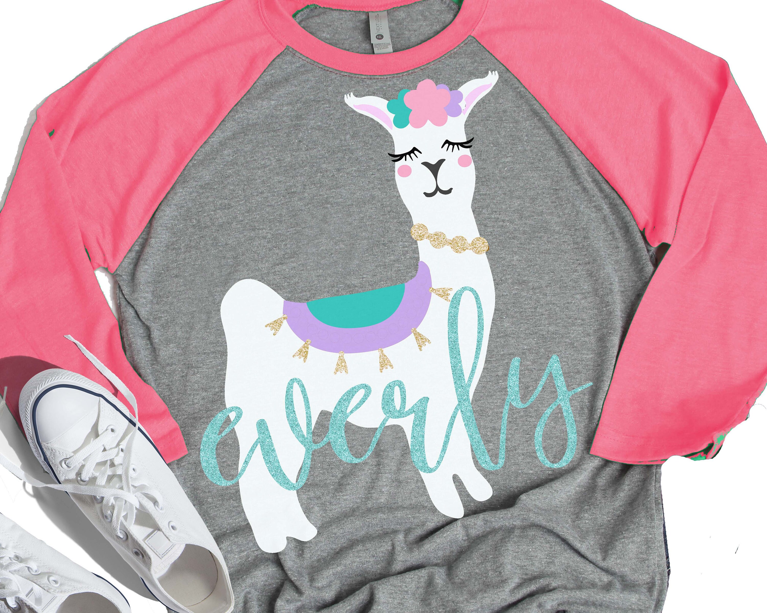 Download Llama svg alpaca svg llama face svg girls birthday svg | Etsy