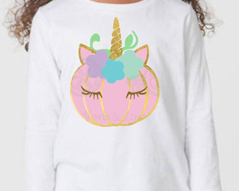 Download Pastel halloween unicorn pumpkin svg pink pumpkin shirt | Etsy