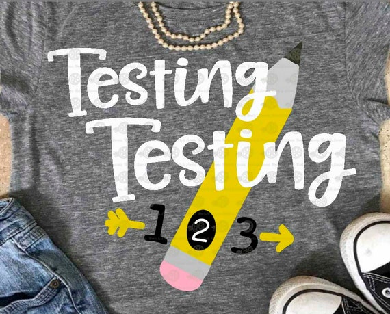 Download Teacher SVG TEACHER shirt testing svg teacher svg dxf | Etsy