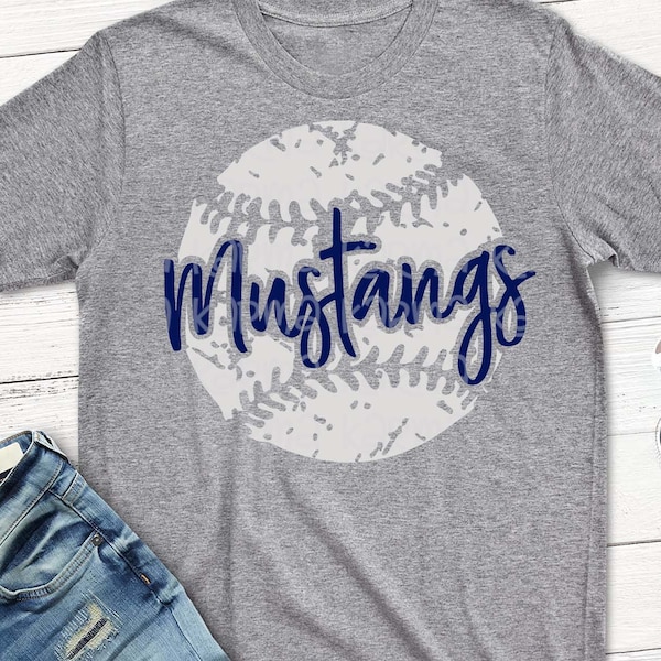 Mustangs svg, Baseball svg, mustangs baseball, distressed svg file, Download, shorts and lemons, shortsandlemons, commercial use, svg, dxf