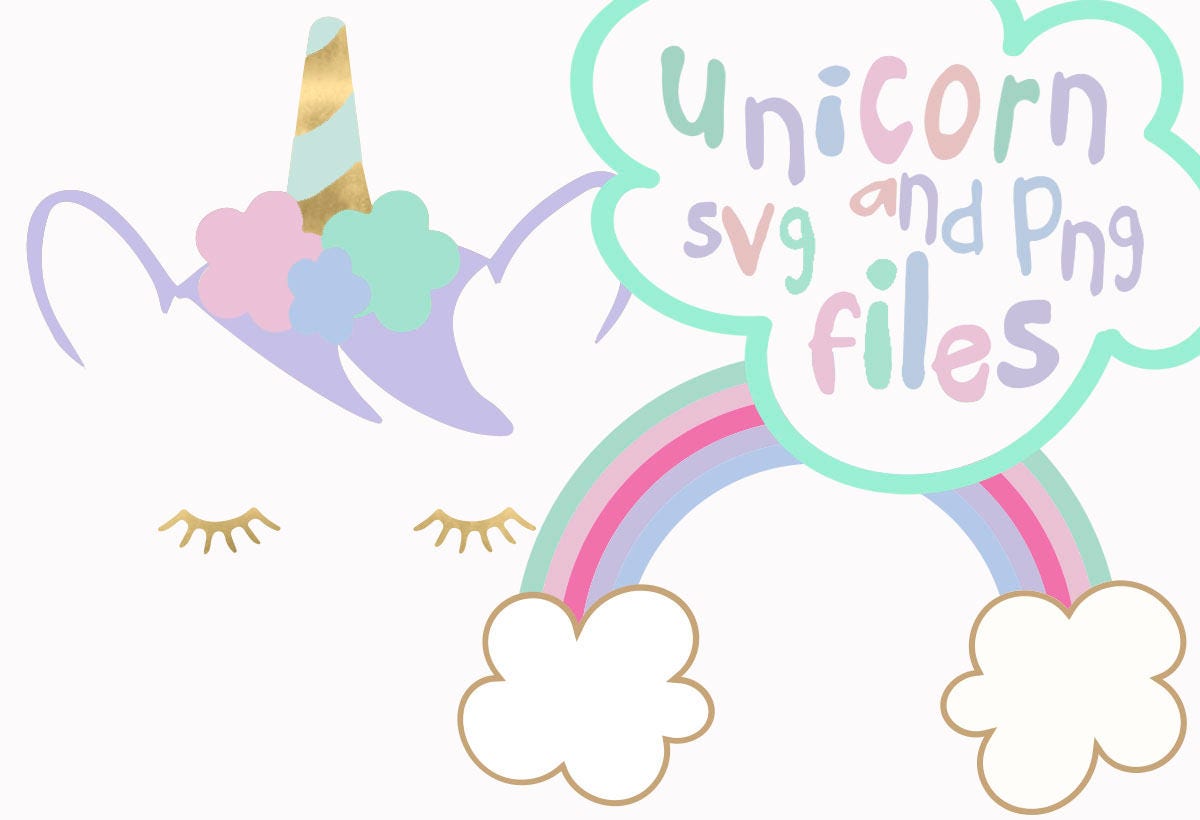 Download Unicorn svg Unicorn face svg rainbow svg Unicorn SVG DXF ...