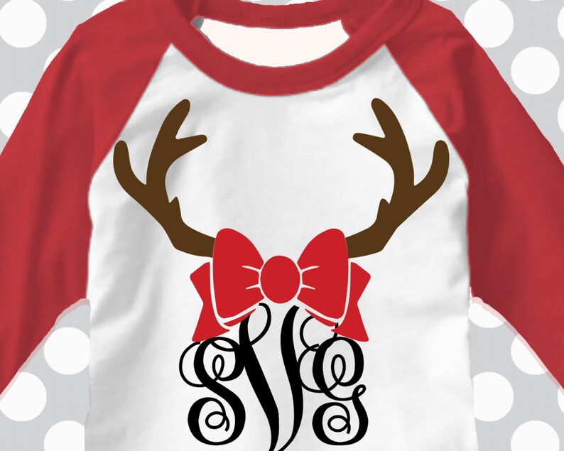 Download Reindeer svg Christmas svg monogram svg Christmas dxf | Etsy
