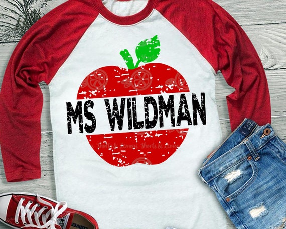 Download Teacher svg grunge apple svg teacher shirt school svg | Etsy