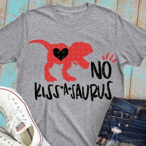 valentines day svg, dino svg, dinosaur svg, valentine, valentine&#39;s day svg, no kissing SVG, svg, dxf, EPS, boys, heart breaker, cutter files