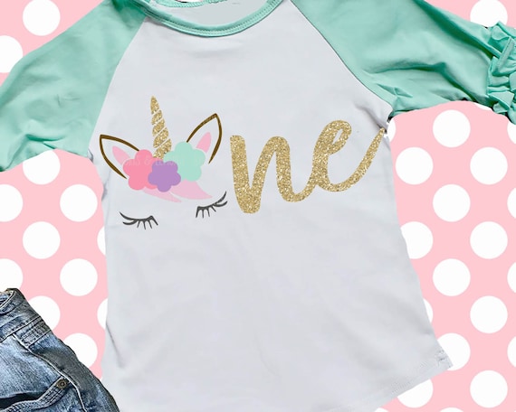Download Unicorn svg 1st birthday svg one svg birthday SVG First | Etsy