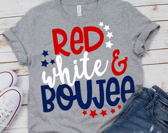 red white and boujee svg, july 4th svg, 4th of july svg, Summer svg, SVG, DXF, fireworks, girls. shorts and lemons, shirt, july 4th shirt