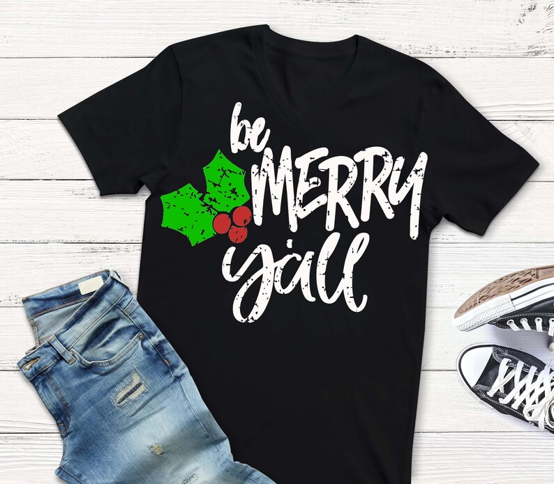 Download Be merry y'all svg Christmas SVG Merry and bright svg | Etsy