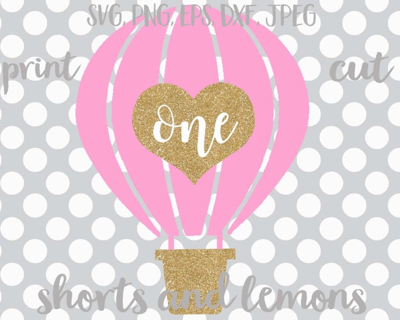Download Hot air balloon svg first birthday svg 1st birthday SVG One | Etsy