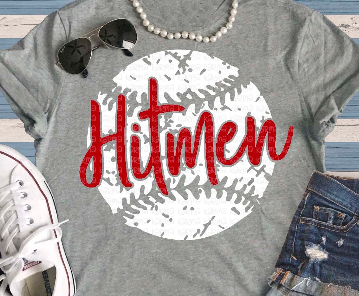Hitmen Svg Baseball Svg Hitmen Baseball Grunge Svg Digital Etsy