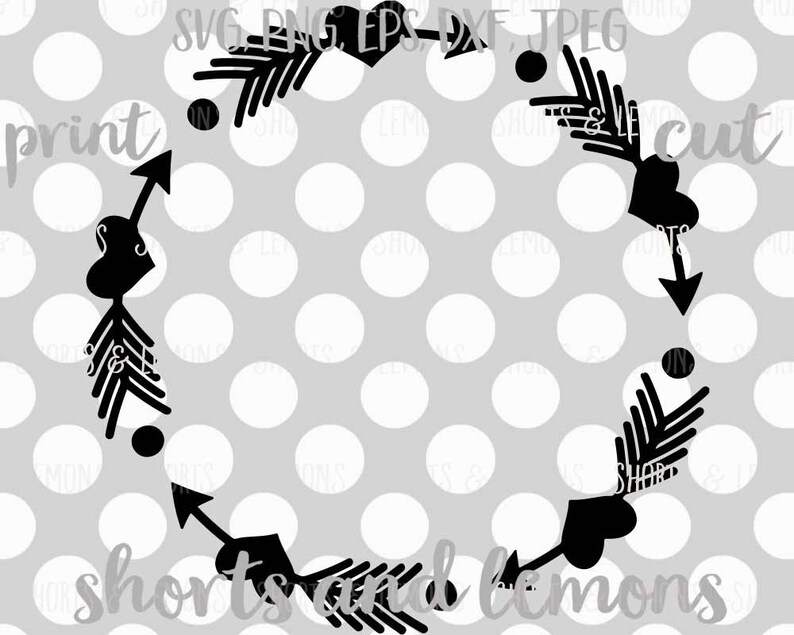 Download Arrow monogram svg circle monogram svg printable digital ...