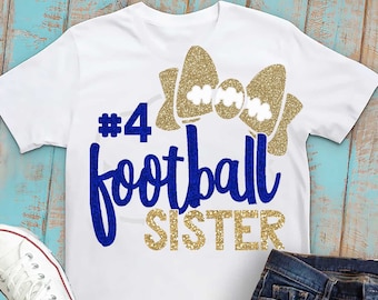 football Sister svg, football SVG, bow svg, svg, sister, DxF, files, you fill number, shortsandlemons, football, svgs, shorts and lemons