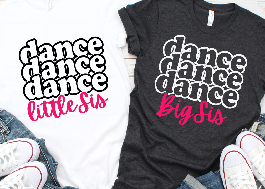 Dance Sisters SVG Big Sis Svg Lil Sis Svg Dance Svg Little - Etsy