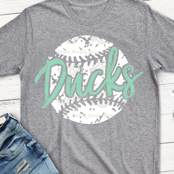 Ducks svg, Baseball svg, Ducks baseball, distressed svg, Download, shorts and lemons, shortsandlemons, commercial use, svg, dxf, Ducks