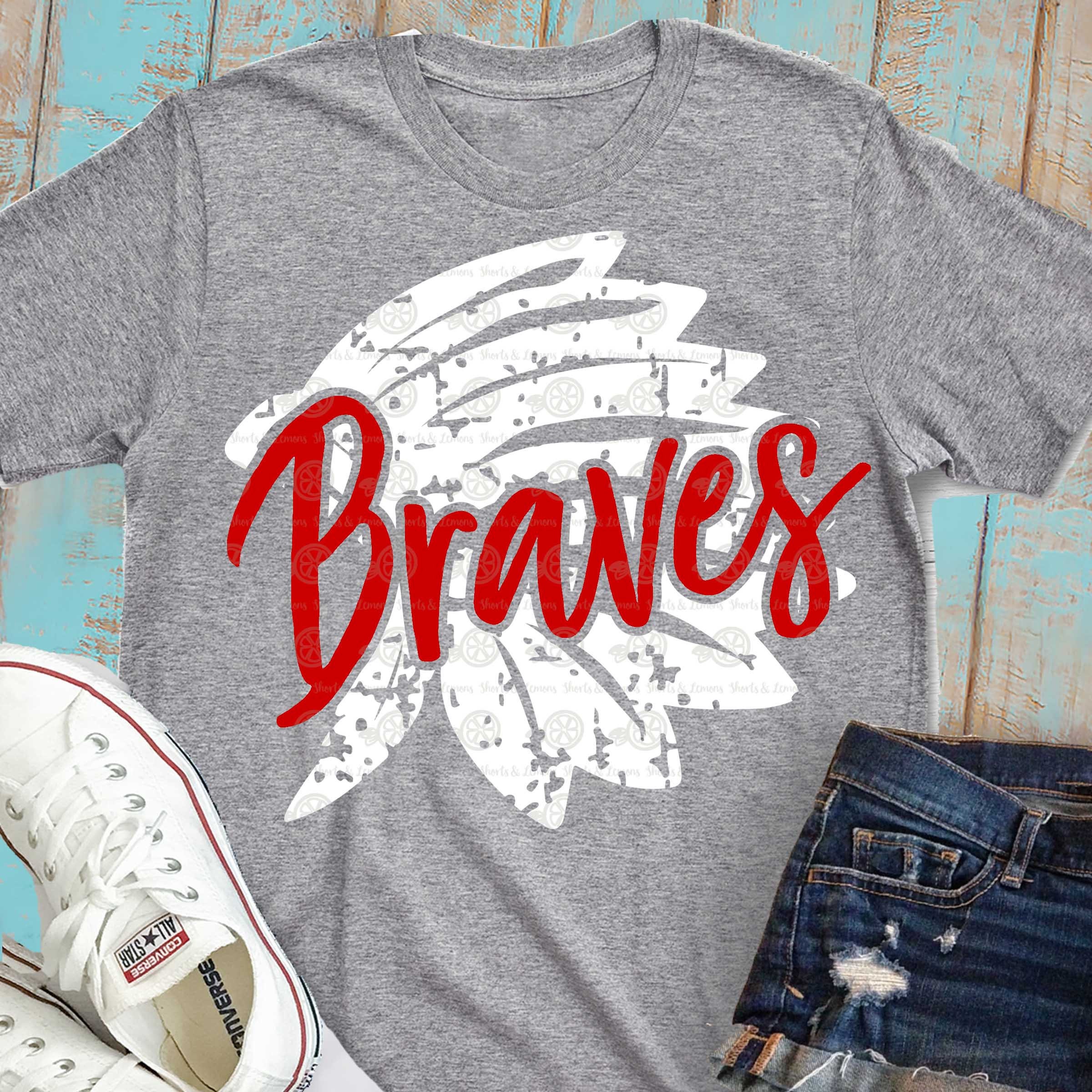 Vintage MLB Atlanta Braves Fanatics Baseball Distressed Tee Men XL