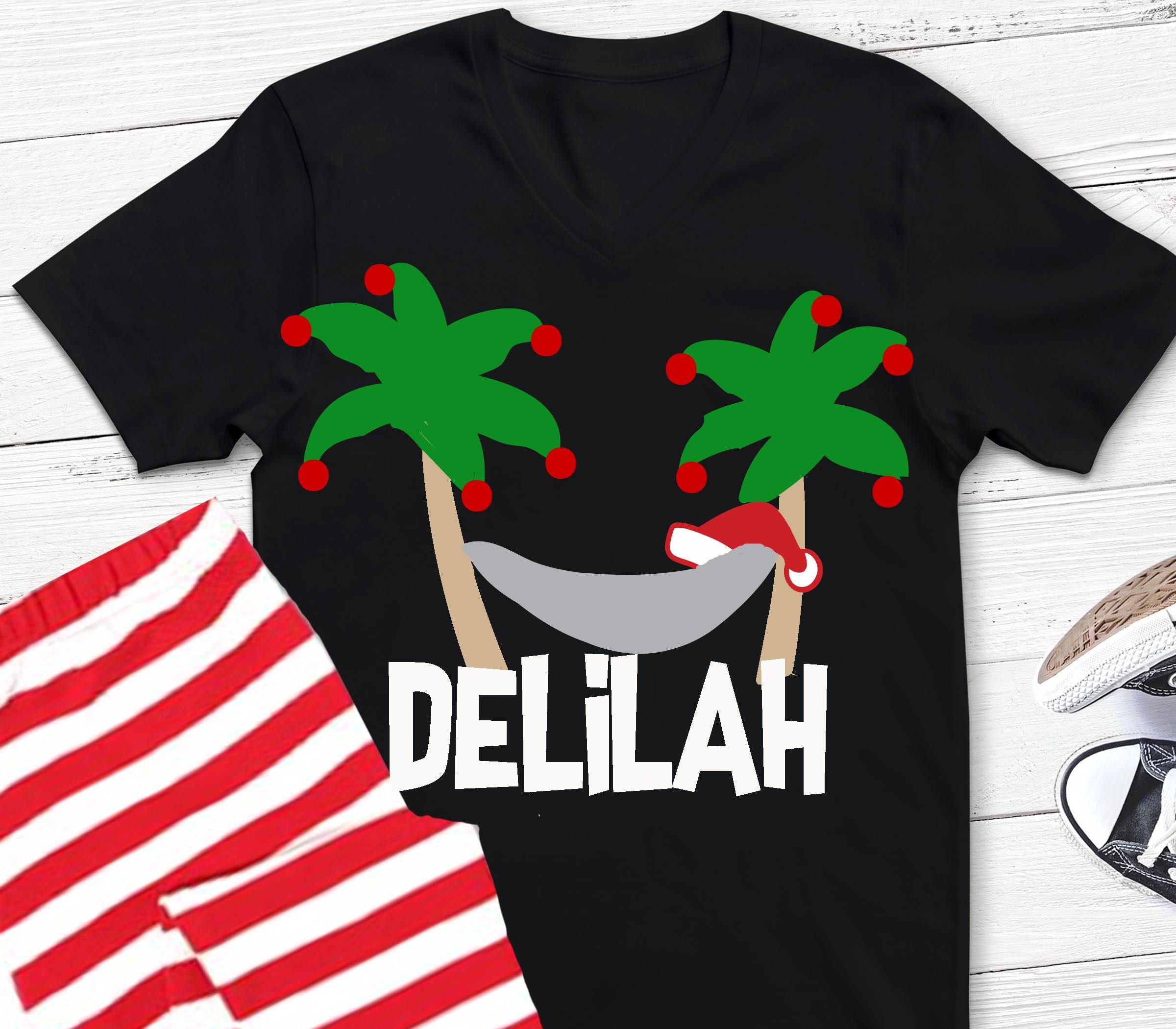 Download Santa svg pajamas svg holiday svg beach svg beach santa | Etsy