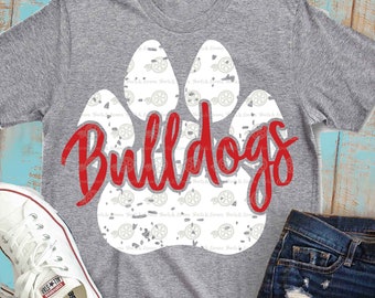 bulldogs svg, paw, bulldogs, grunge, svg, shorts and lemons, bulldog, shortsandlemons, basketball, baseball, football, volleyball, cheer