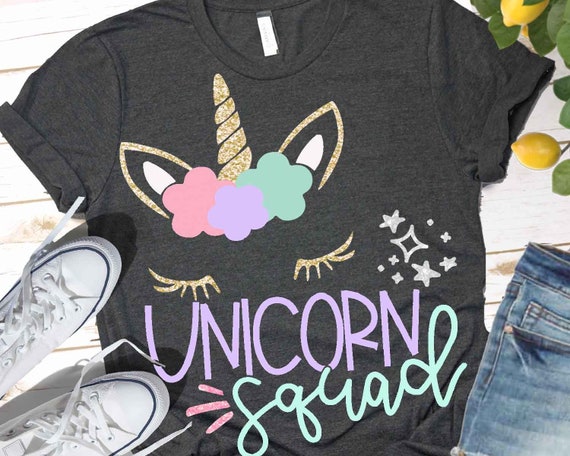 Unicorn Svg Unicorn Squad Svg Unicorn Birthday Squad Etsy
