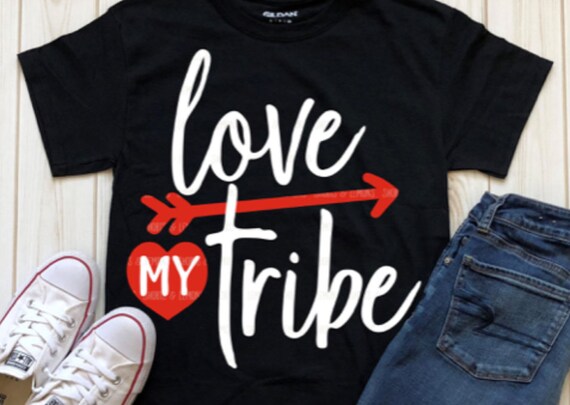 Love my tribe svg tribe svg arrow svg valentine svg SVG | Etsy