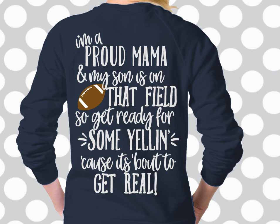 Download Football Mom svg proud mama SVG football mom shirt DxF | Etsy