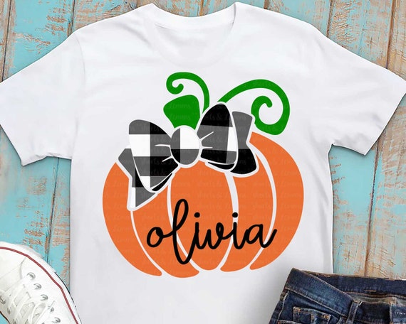 girls Halloween svg, halloween svg, pumpkin Bow svg, plaid svg, shorts and lemons, SVG, DXF, halloween, bow svg, shortsandlemons, plaid