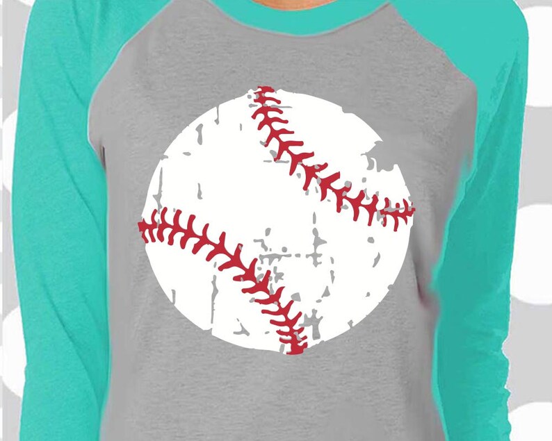 Baseball svg, baseball mom svg, grunge svg, vintage svg, Baseball svg files, shortsandlemons, distressed baseball, baseball shirt, clip art image 1