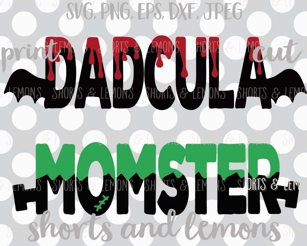 Download Momster svg Dadcula svg mom costume Halloween svg files | Etsy