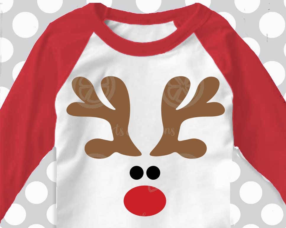 Download Reindeer svg boys christmas svg red nosed reindeer svg | Etsy