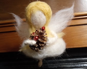 CHRISTMAS ANGEL,handmade gift fairy,cute mini dolls,Waldorf inspired dolls,unique handmade angel,adorable angel,snowdrops fairy,mother's