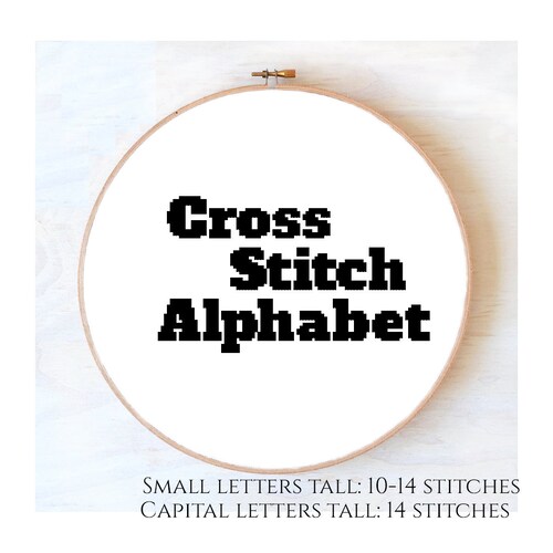 Disney Font Full Alphabet Cross Stitch Pattern Etsy