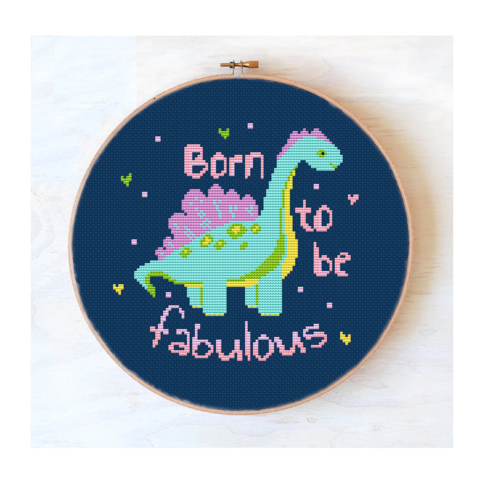 Dinosaur Cross Stitch Pattern Dino Silhouette Funny Quote Etsy