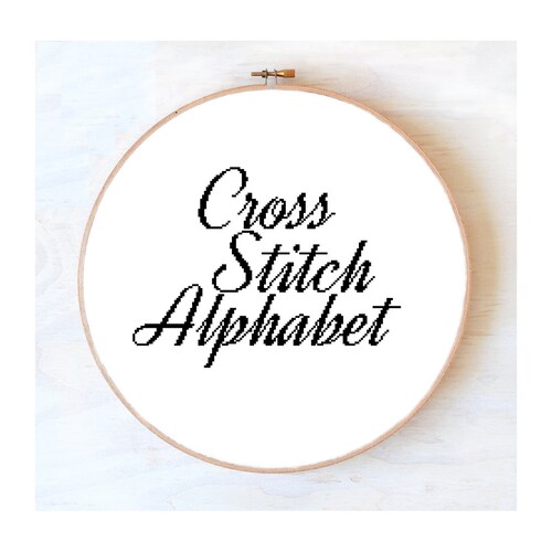 Alphabet Cross Stitch Pattern 32 Stitch Tall Letters Chart - Etsy
